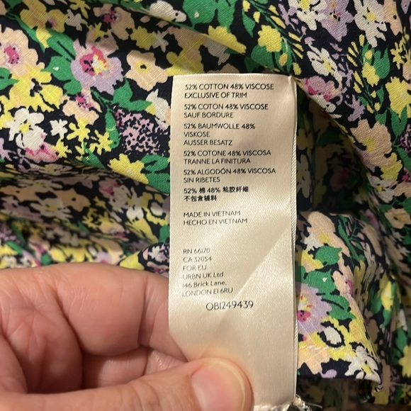 Maeve Anthropologie Ashleigh floral puff sleeve size xs - Picture 7 of 7